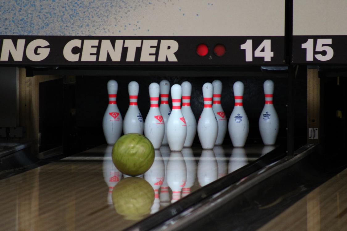 Bowling Ball and Pins