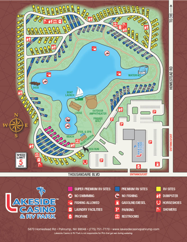 Lakeside RV Park Map