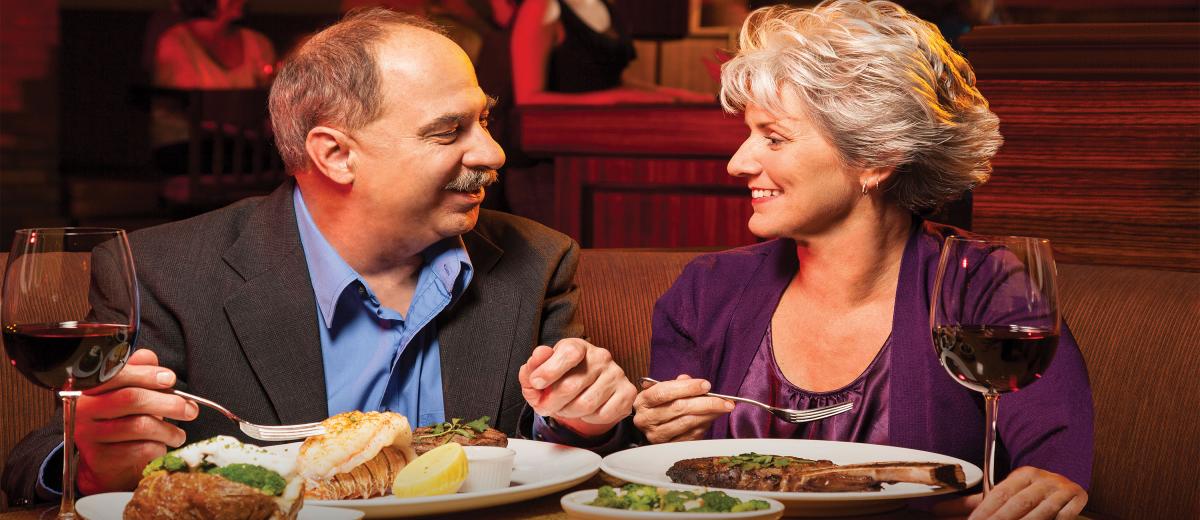 Couple at Stockman's Steakhouse